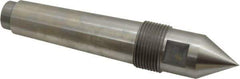 Riten - 1-1/4" Head Diam, Steel Standard Point Solid Dead Center - 4MT Morse Taper, 1-1/4" Point Diam, 2-1/32" Point Length - Exact Tool & Supply