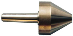 Riten - MT5 Taper Shank, 9" Head Diam 14,000 Lb Capacity Live Center - 6-5/8" Head Length, 4" Point Diam, 6-5/8" Point Len, 7,000 Lb Max Workpc, Bull Nose Point - Exact Tool & Supply