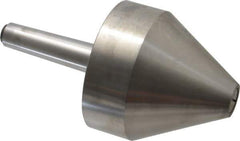 Riten - MT3 Taper Shank, 4" Head Diam 8,000 Lb Capacity Live Center - 4-9/32" Head Length, 1" Point Diam, 4.2813" Point Len, 3,800 Lb Max Workpc, Bull Nose Point - Exact Tool & Supply