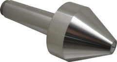 Riten - MT5 Taper Shank, 4" Head Diam 8,000 Lb Capacity Live Center - 4-9/32" Head Length, 1" Point Diam, 4.2813" Point Len, 4,800 Lb Max Workpc, Bull Nose Point - Exact Tool & Supply