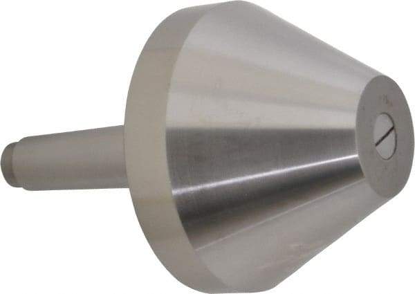 Riten - MT4 Taper Shank, 5" Head Diam 8,000 Lb Capacity Live Center - 3-13/16" Head Length, 2" Point Diam, 3-13/16" Point Len, 4,800 Lb Max Workpc, Bull Nose Point - Exact Tool & Supply