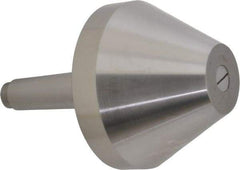 Riten - MT4 Taper Shank, 5" Head Diam 8,000 Lb Capacity Live Center - 3-13/16" Head Length, 2" Point Diam, 3-13/16" Point Len, 4,800 Lb Max Workpc, Bull Nose Point - Exact Tool & Supply