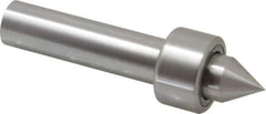 Riten - Straight Shank, 1-1/4" Head Diam 1,500 Lb Capacity Live Center - 1,000 Max RPM, 3/4" Long Case, 1/2" Point Diam, 9/16" Point Len, 440 Lb Max Workpiece, Standard Point - Exact Tool & Supply