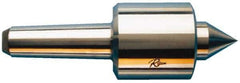 Riten - MT7 Taper Shank, 6-9/16" Head Diam 45,000 Lb Capacity Live Center - 3,000 Max RPM, 5-3/32" Head Length, 2-5/8" Point Diam, 2-1/2" Point Len, 22,500 Lb Max Workpc, Standard Point - Exact Tool & Supply