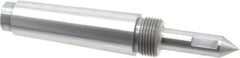 Riten - 5/8" Head Diam, Steel Long Point Solid Dead Center - 4MT Morse Taper, 5/8" Point Diam, 2-1/4" Point Length - Exact Tool & Supply