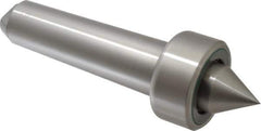 Riten - MT5 Taper Shank, 2-13/16" Head Diam 9,400 Lb Capacity Live Center - 1,000 Max RPM, 1-13/32" Head Length, 1-1/2" Point Diam, 1-1/2" Point Len, 3,800 Lb Max Workpc, Standard Point - Exact Tool & Supply