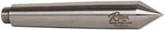 Riten - 0.7" Head Diam, Hardened Tool Steel Standard Point Solid Dead Center - 2MT Morse Taper, 0.7" Point Diam, 4-3/16" OAL - Exact Tool & Supply