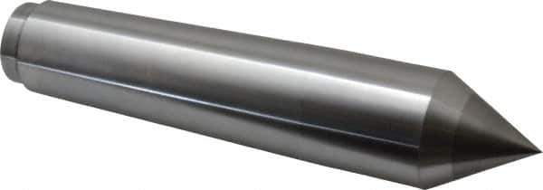 Riten - 1-3/4" Head Diam, Carbide-Tipped Steel Standard Point Solid Dead Center - 5MT Morse Taper, 1-3/4" Point Diam - Exact Tool & Supply