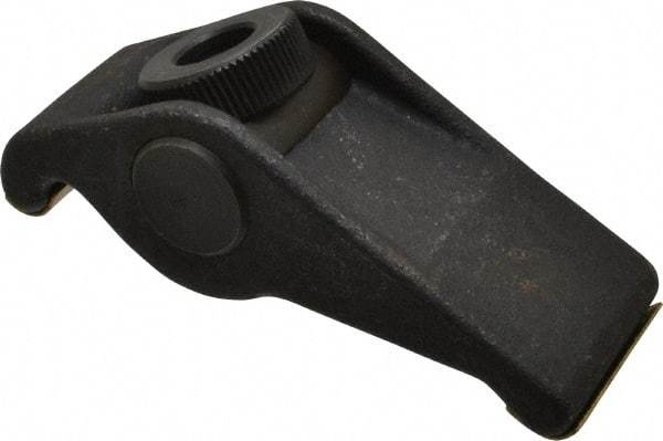 Value Collection - 1/2" Stud, 2-1/16" Max Clamping Height, Steel, Adjustable & Self-Positioning Strap Clamp - 1-5/8" Wide, 1-7/16" High, 1-7/16" Heel to Stud Center - Exact Tool & Supply