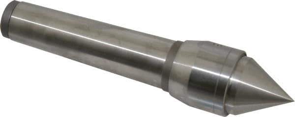 Value Collection - MT3 Taper Shank, 1.27" Head Diam Live Center - 1.08" Point Len, 661 Lb Max Workpc, 5.71" OAL, Standard Point - Exact Tool & Supply