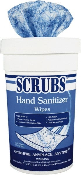 Scrubs - Pre-Moistened Sanitizing Wipes - Exact Tool & Supply
