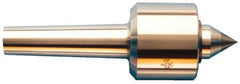 Riten - MT3 Taper Shank, 2-1/8" Head Diam 3,400 Lb Capacity Live Center - 6,000 Max RPM, 2" Head Length, 1" Point Diam, 1-3/8" Point Len, 1,100 Lb Max Workpc, Standard Point - Exact Tool & Supply