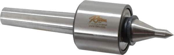 Riten - MT3 Taper Shank, 2-1/8" Head Diam 3,400 Lb Capacity Live Center - 6,000 Max RPM, 2" Head Length, 3/8" Point Diam, 2" Point Len, 310 Lb Max Workpc, 2" Tip Diam, Long Point - Exact Tool & Supply