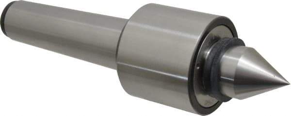 Riten - MT5 Taper Shank, 3-1/8" Head Diam 6,800 Lb Capacity Live Center - 4,000 Max RPM, 2-7/16" Head Length, 1-9/16" Point Diam, 2-3/8" Point Len, 2,900 Lb Max Workpc, Standard Point - Exact Tool & Supply