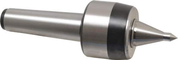 Royal Products - MT5 Taper Shank, 3.45" Head Diam 7,630 Lb Capacity Live Center - 3,500 Max RPM, 2.81" Head Length, 1-1/2" Point Diam, 2.58" Point Len, 1,930 Lb Max Workpc, 11" OAL, 1/2" Tip Diam, Long Point - Exact Tool & Supply