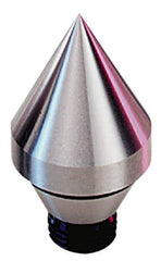 Royal Products - 5/8-18" Thread, 1 & 2 MT Taper, 3" Point Diam, Tool Steel Lathe Standard Point - 1-1/8 & 1-7/32" OAL - Exact Tool & Supply