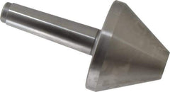 Royal Products - MT4 Taper Shank, 4.15" Head Diam 3,410 Lb Capacity Live Center - 4,500 Max RPM, 3" Head Length, 1-1/4" Point Diam, 3.01" Point Len, 860 Lb Max Workpc, 7-9/16" OAL, Bull Nose Point - Exact Tool & Supply