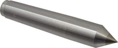 Royal Products - 0.938" Head Diam, Carbide-Tipped Steel Standard Point Solid Dead Center - 3MT Morse Taper, 0.938" Point Diam, 5-1/4" OAL - Exact Tool & Supply
