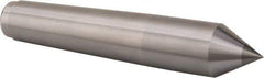 Royal Products - 1.231" Head Diam, Carbide-Tipped Steel Standard Point Solid Dead Center - 4MT Morse Taper, 1.231" Point Diam, 6-3/4" OAL - Exact Tool & Supply