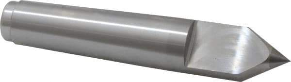 Royal Products - 1.231" Head Diam, Carbide-Tipped Steel Standard Point Half Dead Center - 4MT Morse Taper, 1.231" Point Diam, 6-3/4" OAL - Exact Tool & Supply