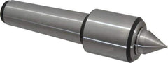 Royal Products - MT5 Taper Shank, 2.45" Head Diam 4,390 Lb Capacity Live Center - 5,000 Max RPM, 2.78" Head Length, 1-1/4" Point Diam, 1.47" Point Len, 2,240 Lb Max Workpc, 9-3/4" OAL, 1/2" Tip Diam, Standard Point - Exact Tool & Supply