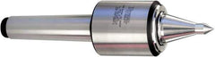 Royal Products - MT6 HD Taper Shank, 3.82" Head Diam 5,300 & 7,510 Lb Capacity Live Center - 3,000 Max RPM, 3.89" Head Length, 2" Point Diam, 3.34" Point Len, 5,240 Lb Max Workpc, 14-13/16" OAL, 3/4" Tip Diam, Long Point - Exact Tool & Supply