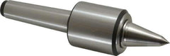 Royal Products - MT4 Taper Shank, 2.45" Head Diam 1,905 Lb Capacity Carbide Tipped Live Center - 12,000 Max RPM, 2.78" Head Length, 1-1/4" Point Diam, 2.35" Point Len, 525 Lb Max Workpc, 9-5/8" OAL, 1/2" Tip Diam, Long Point - Exact Tool & Supply
