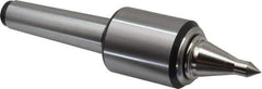 Royal Products - MT3 Taper Shank, 1.7" Head Diam 830 Lb Capacity Live Center - 12,000 Max RPM, 2.12" Head Length, 7/8" Point Diam, 1-3/4" Point Len, 180 Lb Max Workpc, 7-7/32" OAL, 3/8" Tip Diam, Long Point - Exact Tool & Supply