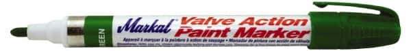 Markal - Green Permanent Marker - Felt Tip - Exact Tool & Supply