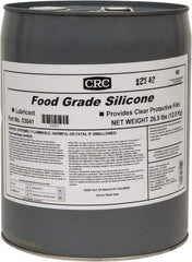 CRC - 5 Gal Pail Nondrying Film/Silicone Penetrant/Lubricant - Clear & White, -40°F to 400°F, Food Grade - Exact Tool & Supply