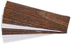Gravotech - 8 Inch Long x 2 Inch High, Plastic Engraving Stock - Light Walnut and White - Exact Tool & Supply