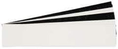 Gravotech - 10 Inch Long x 2 Inch High, Plastic Engraving Stock - Black and White - Exact Tool & Supply