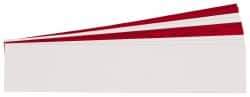 Gravotech - 10 Inch Long x 2 Inch High, Plastic Engraving Stock - Red and White - Exact Tool & Supply