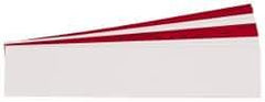 Gravotech - 10 Inch Long x 2 Inch High, Plastic Engraving Stock - Red and White - Exact Tool & Supply