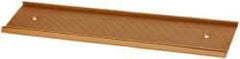Gravotech - 10 Inch Long x 2 Inch High, Aluminum Wall Plate Holder - Gold - Exact Tool & Supply