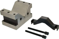 Starrett - 14.29 to 4" Capacity, 90° Angle, Hardened Steel V-Block - 3-3/8" Long x 5-1/4" Wide x 3" High, Sold as Individual - Exact Tool & Supply