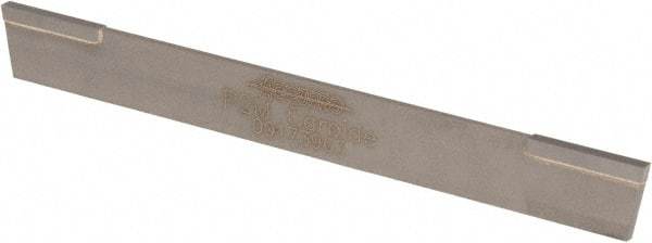 Accupro - 3/32 Inch Wide x 1/2 Inch High x 4-1/2 Inch Long, Parallel Blade, Cutoff Blade - Micrograin Grade, Bright Finish - Exact Tool & Supply