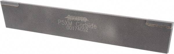 Accupro - 1/8 Inch Wide x 7/8 Inch High x 6 Inch Long, Parallel Blade, Cutoff Blade - Micrograin Grade, Bright Finish - Exact Tool & Supply