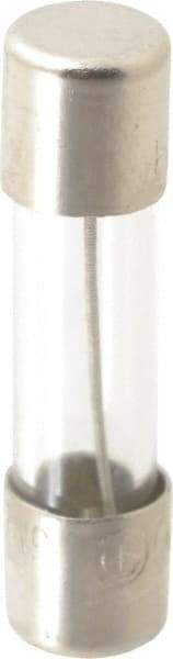 Ferraz Shawmut - 250 VAC, 0.25 Amp, Time Delay Miniature Glass Fuse - Clip Mount, 20mm OAL, 5mm Diam - Exact Tool & Supply