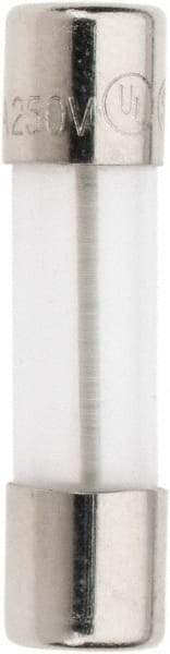 Ferraz Shawmut - 250 VAC, 0.1 Amp, Time Delay Miniature Glass Fuse - Clip Mount, 20mm OAL, 5mm Diam - Exact Tool & Supply