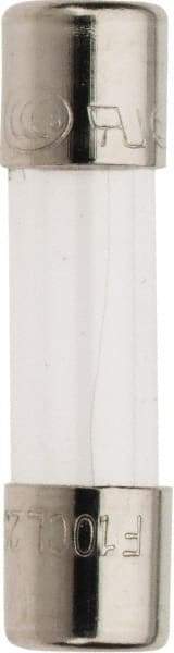 Ferraz Shawmut - 250 VAC, 0.1 Amp, Fast-Acting Miniature Glass Fuse - Clip Mount, 20mm OAL, 5mm Diam - Exact Tool & Supply