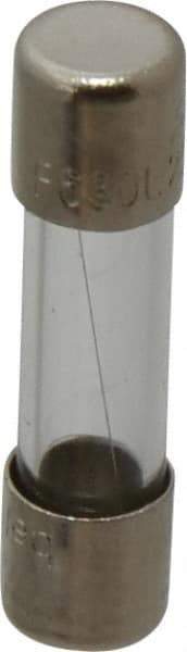 Ferraz Shawmut - 250 VAC, 0.63 Amp, Fast-Acting Miniature Glass Fuse - Clip Mount, 20mm OAL, 5mm Diam - Exact Tool & Supply