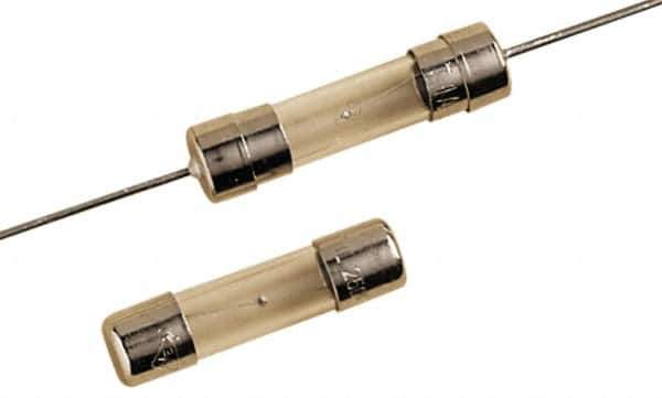 Ferraz Shawmut - 350 VAC, 3.5 Amp, Time Delay Miniature Glass Fuse - Surface Mount Mount, 15mm OAL, 10 at 125 V kA Rating, 5mm Diam - Exact Tool & Supply