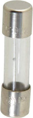 Ferraz Shawmut - 250 VAC, 0.63 Amp, Time Delay Miniature Glass Fuse - Clip Mount, 20mm OAL, 5mm Diam - Exact Tool & Supply