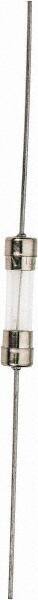 Ferraz Shawmut - 250 VAC, 0.08 Amp, Time Delay Miniature Glass Fuse - Surface Mount Mount, 20mm OAL, 5mm Diam - Exact Tool & Supply