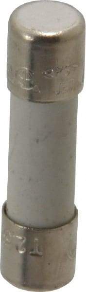 Ferraz Shawmut - 250 VAC, 2.5 Amp, Time Delay Miniature Ceramic Fuse - Clip Mount, 20mm OAL, 5mm Diam - Exact Tool & Supply