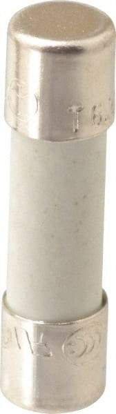 Ferraz Shawmut - 250 VAC, 6.3 Amp, Time Delay Miniature Ceramic Fuse - Clip Mount, 20mm OAL, 5mm Diam - Exact Tool & Supply