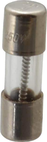 Ferraz Shawmut - 350 VAC, 2 Amp, Time Delay Miniature Glass Fuse - Clip Mount, 15mm OAL, 10 at 125 V kA Rating, 5mm Diam - Exact Tool & Supply