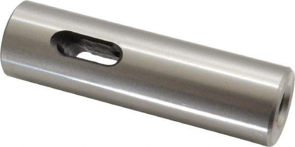 Interstate - MT1 Inside Morse Taper, Standard Morse Taper to Straight Shank - 3-1/2" OAL, Medium Carbon Steel, Hardened & Ground Throughout - Exact Tool & Supply