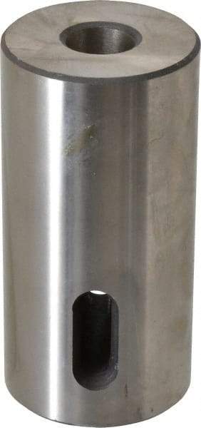 Interstate - MT2 Inside Morse Taper, Standard Morse Taper to Straight Shank - 4" OAL, Medium Carbon Steel, Hardened & Ground Throughout - Exact Tool & Supply